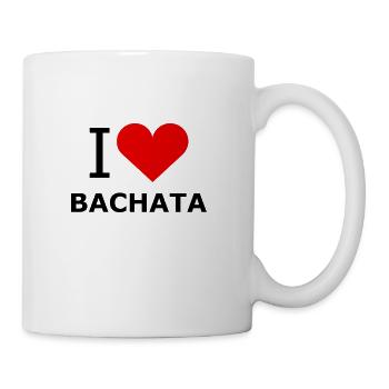 J'aime la chemise Bachata - Chemises de nuit - Mug blanc - blanc - Droite
