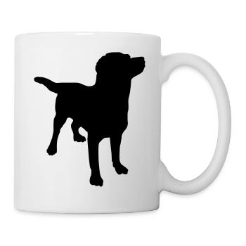 Hund Labrador - Tasse - Weiß - Rechts
