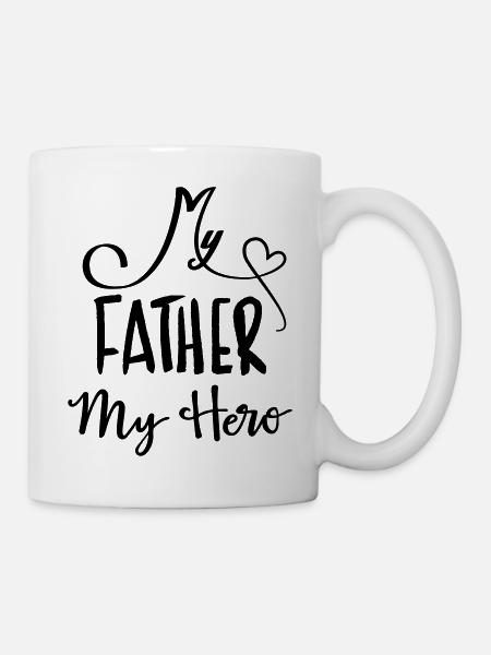 mon père est un héros - Mug blanc - blanc