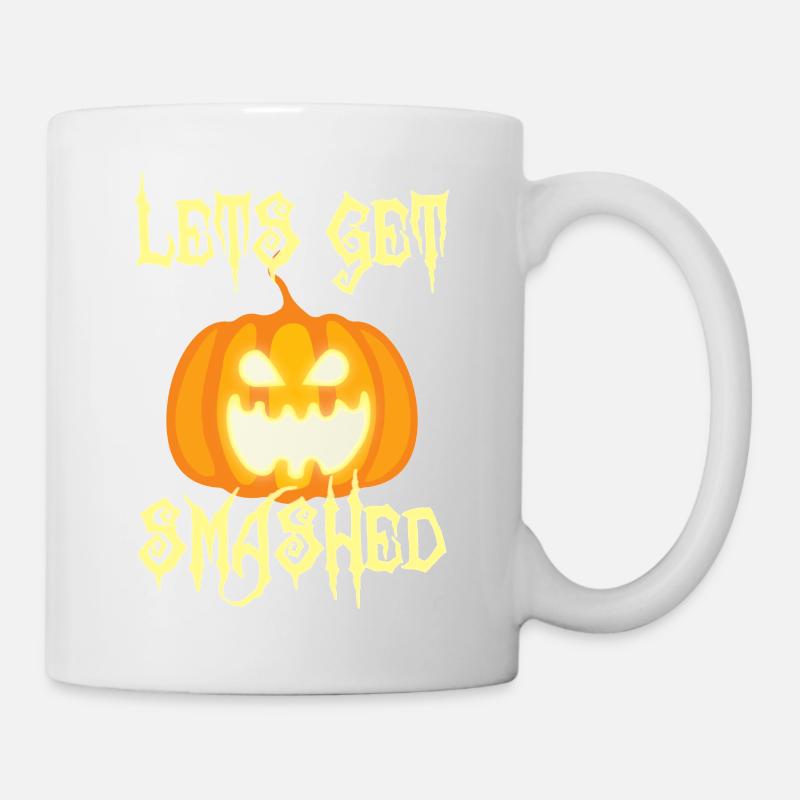 Halloween: Let´s Get Smashed - Tasse - Weiß