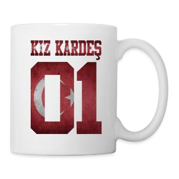 Kiz Kardes Schwester 01 Türkei Türkye Kardes Kiz - Tasse - Weiß - Rechts