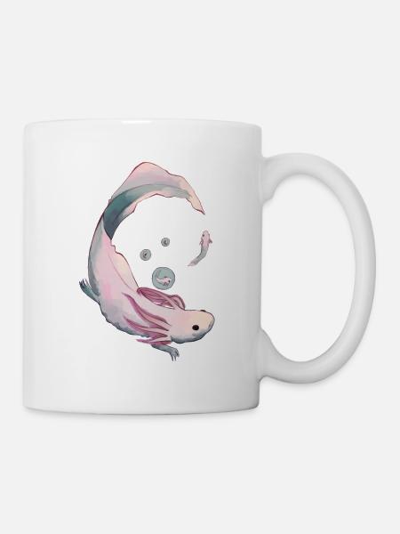Axolotl Evolution - Tasse - Weiß