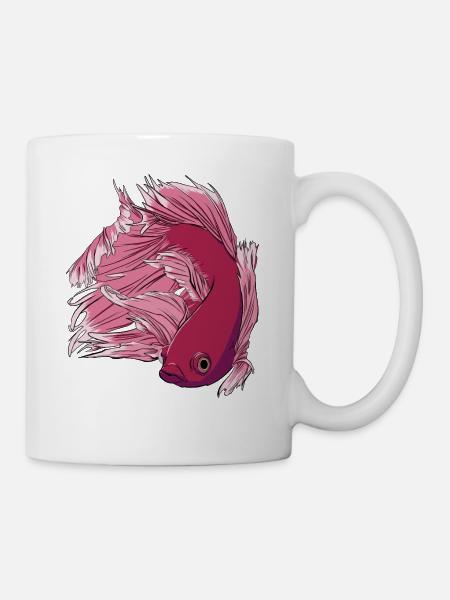 Betta Fisch - Tasse - Weiß