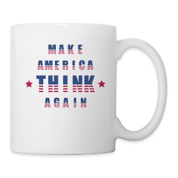 faire de l'Amérique détrompez - Mug blanc - blanc - Droite