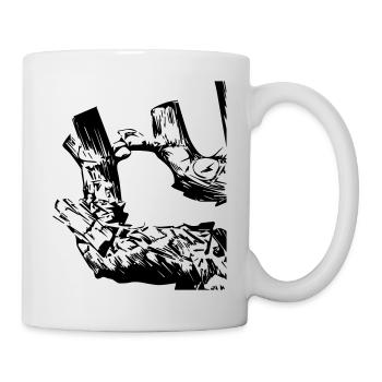 Cep de vigne - Mug blanc - blanc - Droite