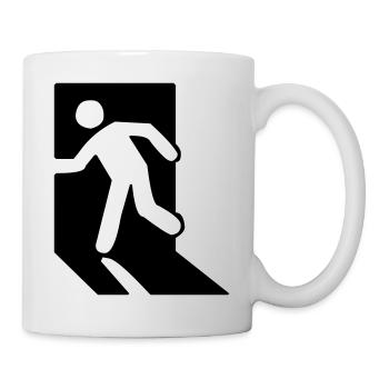 Beenden (V) - Tasse - Weiß - Rechts
