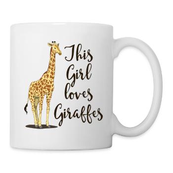 i like giraffes v2 - Tasse - Weiß - Rechts