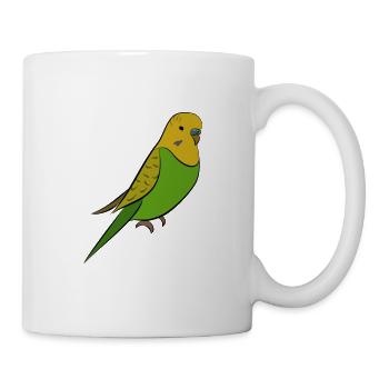Budgerigar - Green Yellow Welli - Mug - white - Right