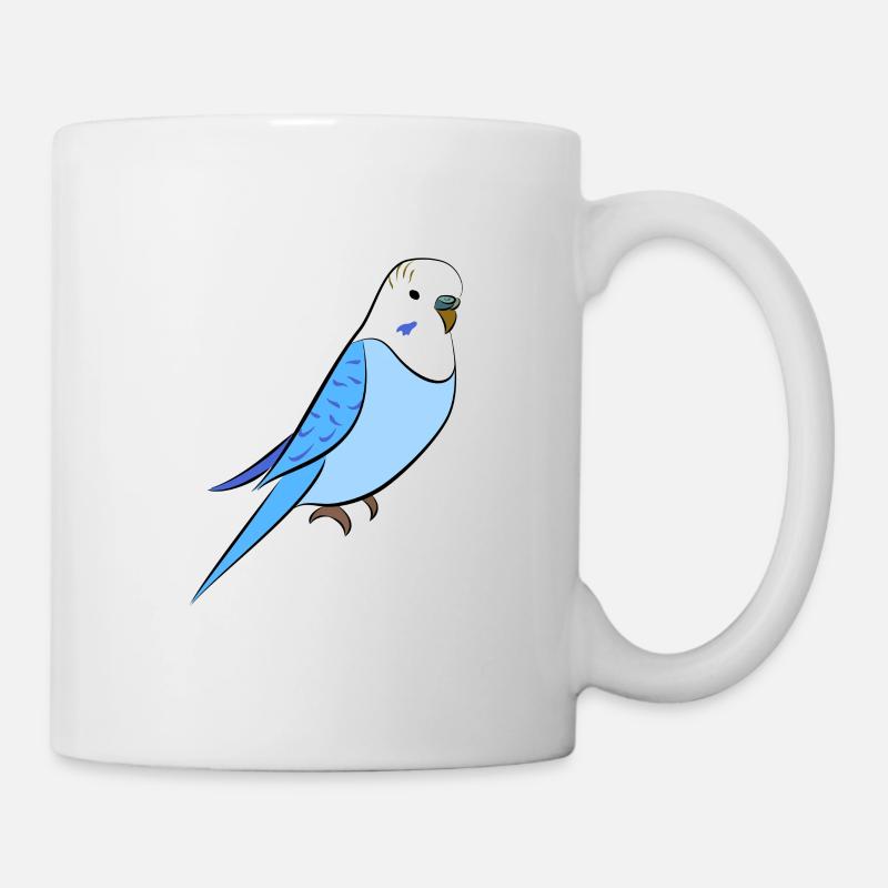 Budgie blue - Mug - white