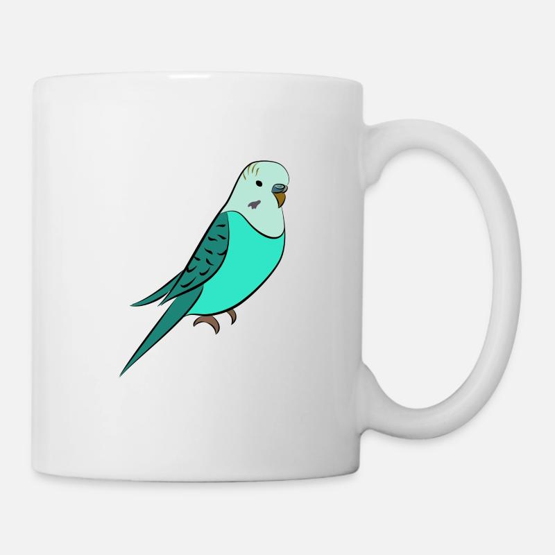 perruche Turquoise - Mug blanc - blanc