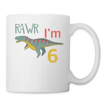 For the 6th birthday for boys Ceratosaurus - Mug - white - Right