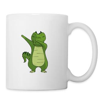 Crocodile Dancing - Crocodile Dabbing Dancing - Mug - white - Right