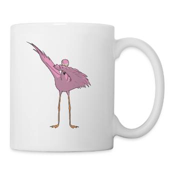 Dancing Flamingo - Flamenco Dabbing Dance - Mug - white - Right