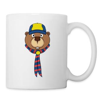 Beaver en éclaireur - Mug blanc - blanc - Droite