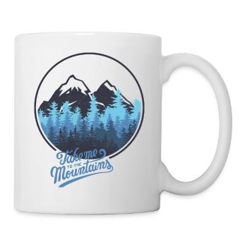 Take me to the mountains - berg - Tasse - Weiß - Rechts