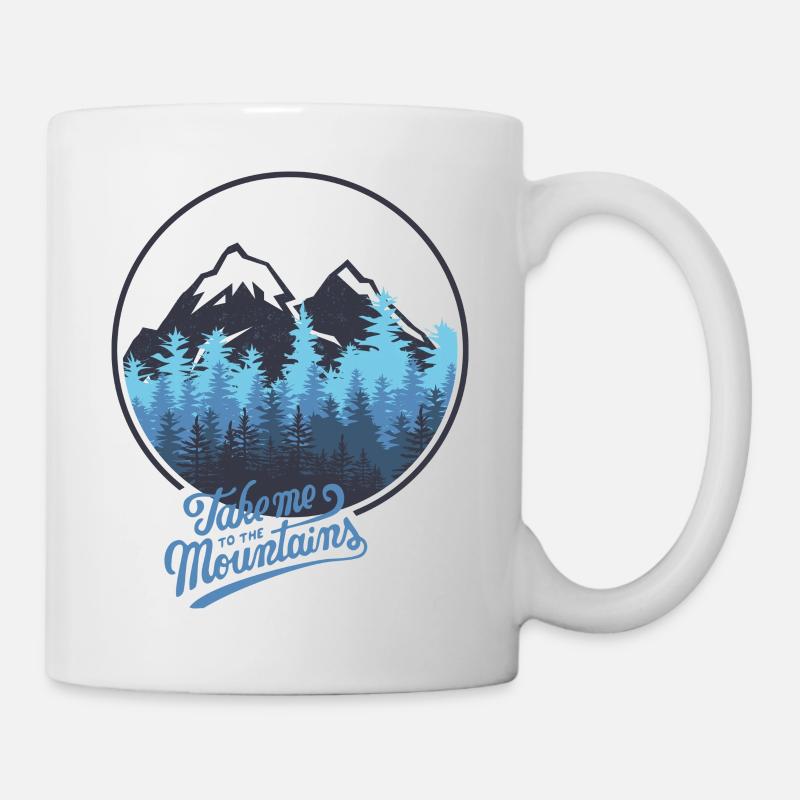 Prenez-moi à la montagne - montagne - Mug blanc - blanc