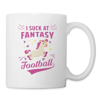 I suck at Fantasy Football - Mug blanc - blanc - Droite
