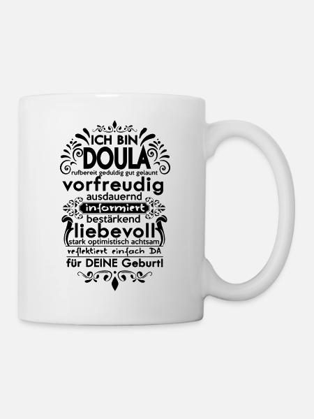 Doula beschreibende Worte - Tasse - Weiß