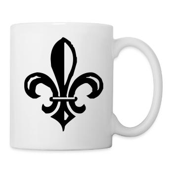 fleur de lis french lily - Tasse - Weiß - Rechts