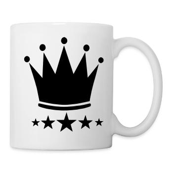 Crown ***** 5 stars - Tasse - Weiß - Rechts