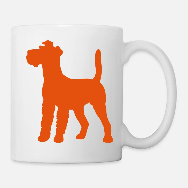 Irish Terrier Umhängetasche - Tasse - Weiß