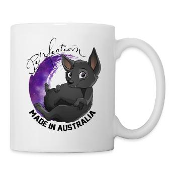 Kelpie Galaxy - Schwarz - Tasse - Weiß - Rechts