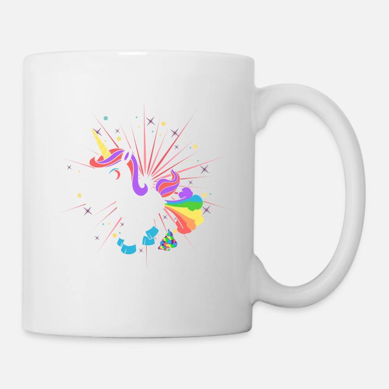 Pupsendes Einhorn - Mug - white