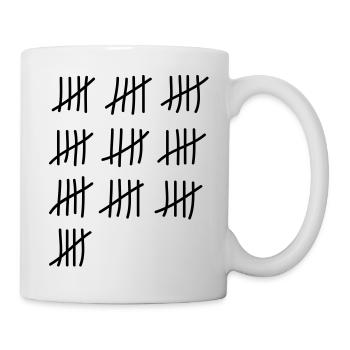 tage_zaehlen_50 - Tasse - Weiß - Rechts
