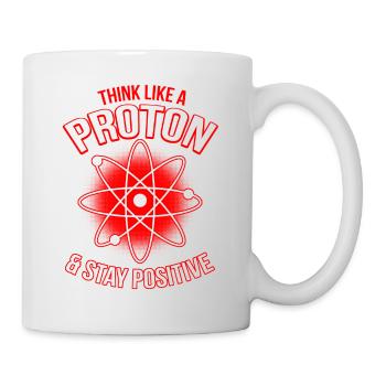 Proton Stay Positive - Mug blanc - blanc - Droite