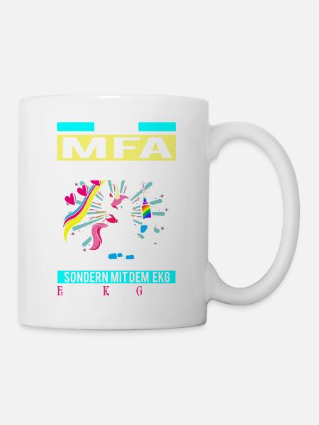 MFA Prinzessin - EKG Einhorn 2 - Tasse - Weiß