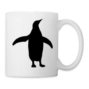 bird penguin wings winter snow antarctica arctic - Mug - white - Right