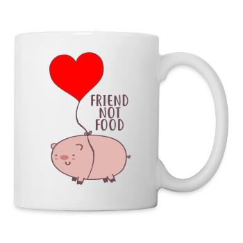 friend not food - Tasse - Weiß - Rechts