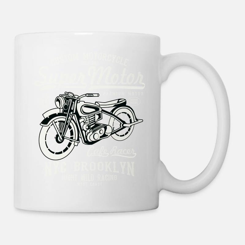 Super Motor - Motorrad - Tasse - Weiß