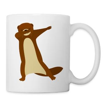 Otter Dab Dance - Cool Gift - Mug blanc - blanc - Droite