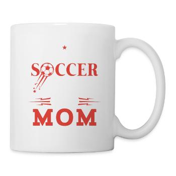 My favorite soccer player calls me mom - mum gift - Mug - white - Right