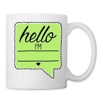 Bonjour je suis - votre nom - votre texte - baby - - Mug blanc - blanc - Droite