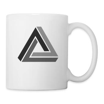 optische Täuschung - Tasse - Weiß - Rechts