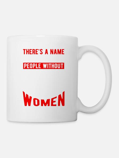 There's a name for people without beards Woman - Kop/krus - hvid