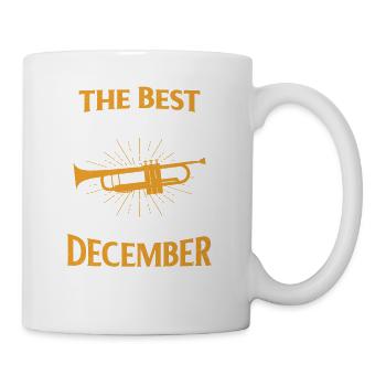 Die Besten Trompeter sind im Dezember geboren - Tasse - Weiß - Rechts