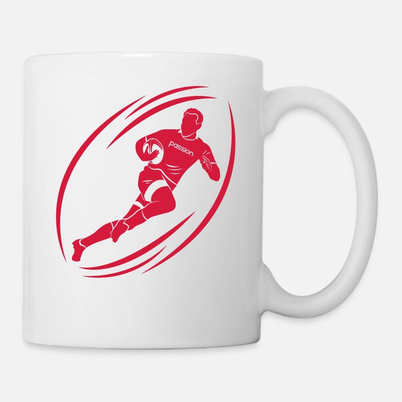 Passion rugby - Mug blanc - blanc