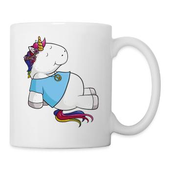 Hippie Unicorn cartoon - Mug - white - Right