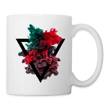 Farbe und Wasser - Tasse - Weiß - Rechts