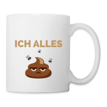 Ach wie gut, dass keiner weiß... scheiß - Tasse - Weiß - Rechts