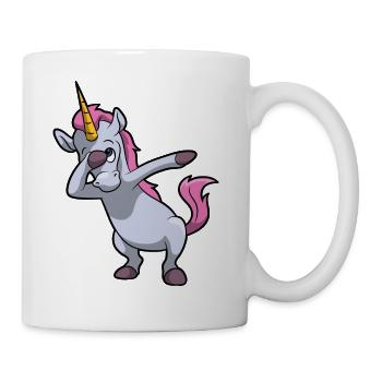 Tamponnant Unicorn enfant drôle cadeau d'anniversaire - Mug blanc - blanc - Droite