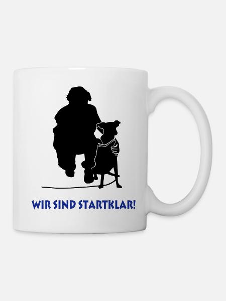 Hund am Ansatz - Tasse - Weiß
