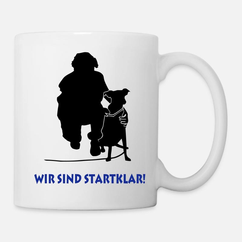 Hund am Ansatz - Tasse - Weiß