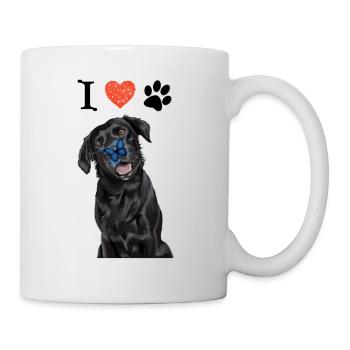 I love my Labrador - Mug - white - Right