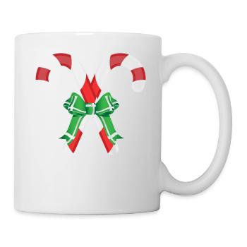 Christmas candy canes - Mug - white - Right