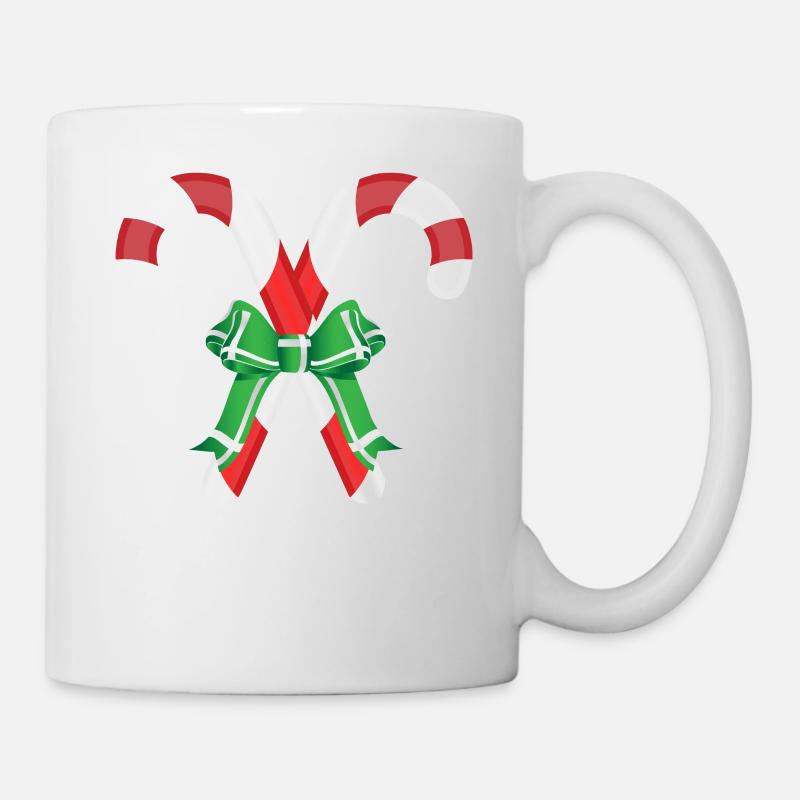 Christmas candy canes - Mug - white