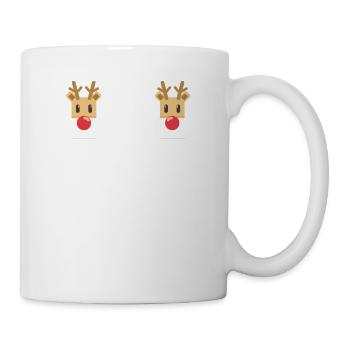 Funny reindeer - Mug - white - Right